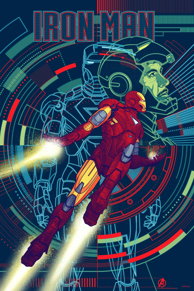 Illustration for article titled Bring home Tony Stark, with this amazing Avengers art print!